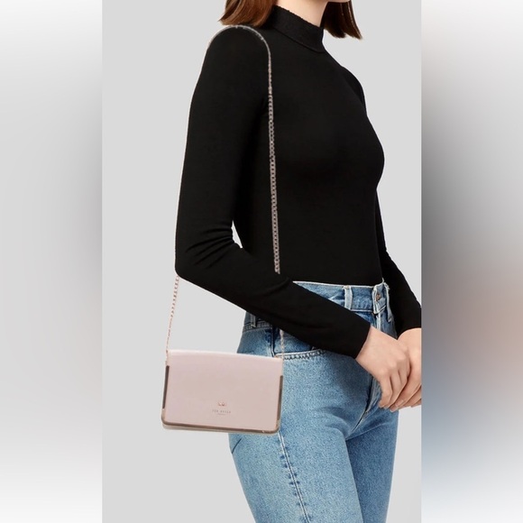 Ted Baker Handbags - Ted Baker Pink and Tan Crossbody Bag